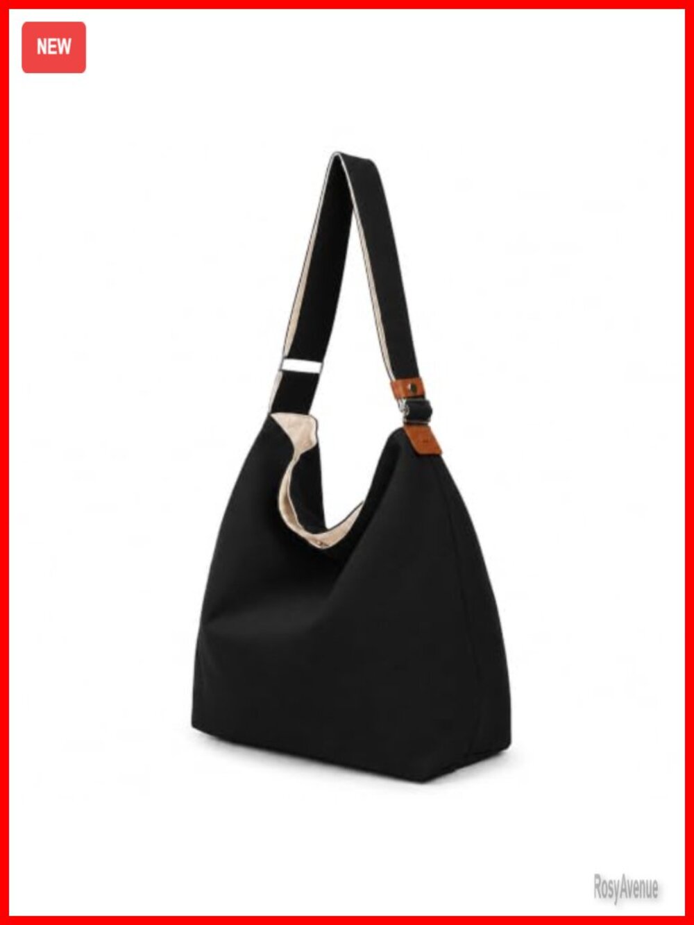 Large Canvas Tote Bag Cotton Shoulder Hobo Crossbody Handbag